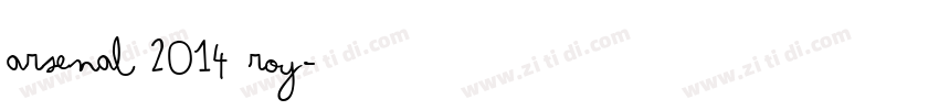 arsenal 2014 roy字体转换